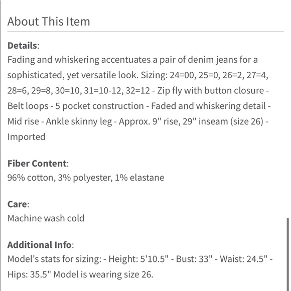 MISS ME MID-RISE Easy Ankle Skinny Jeans - Picture 5 of 5